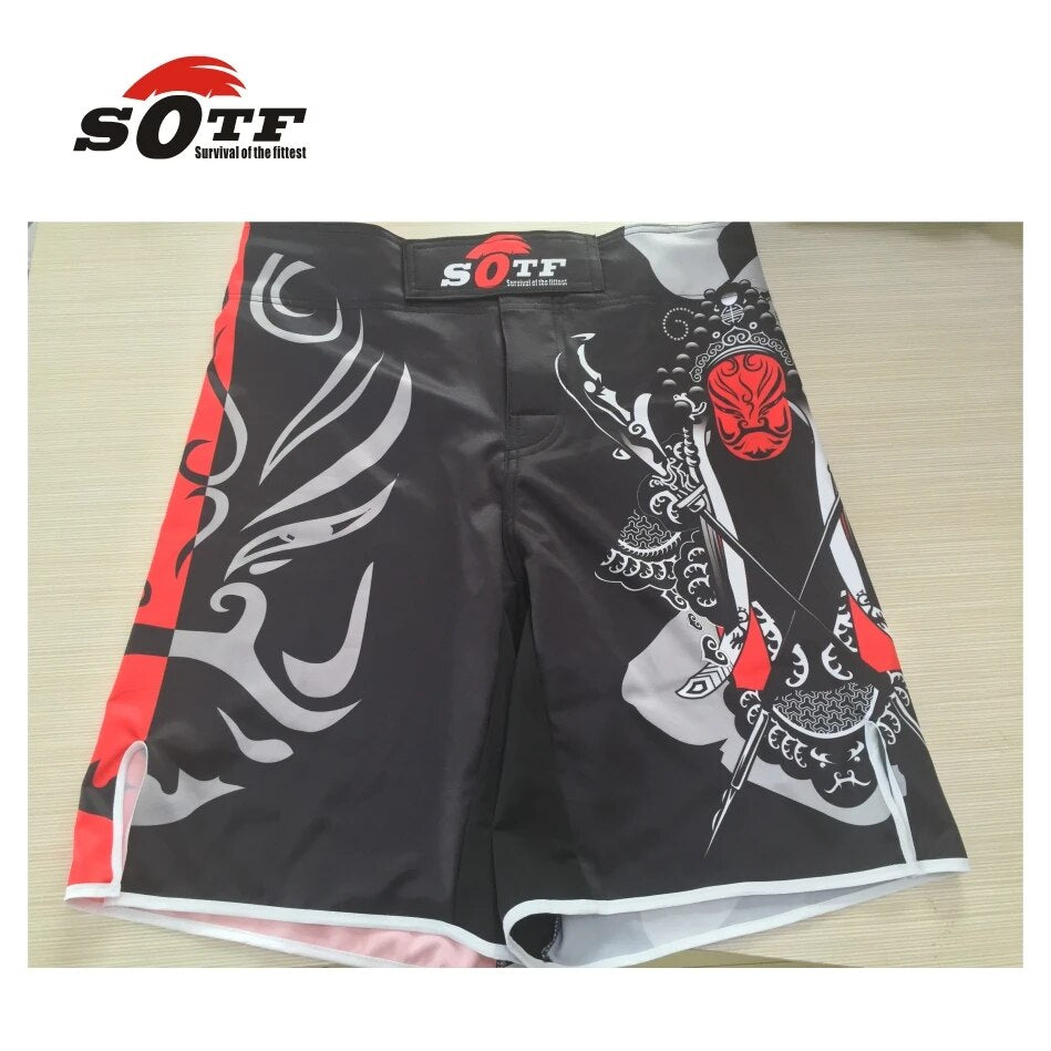 SOTF mma shorts boxing muay thai boxing trunks tiger muay thai kickboxing fight image 5