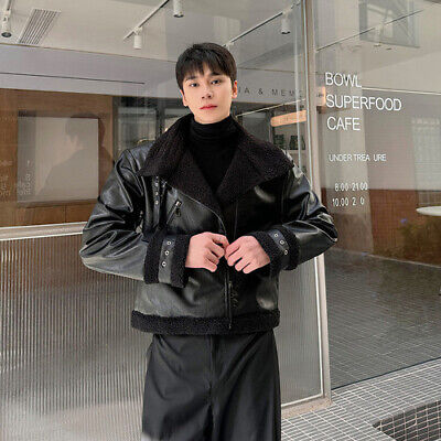 LUZHEN 2023 Winter Trendy Imitation Leather Lamb Wool Liner Thermal Ja