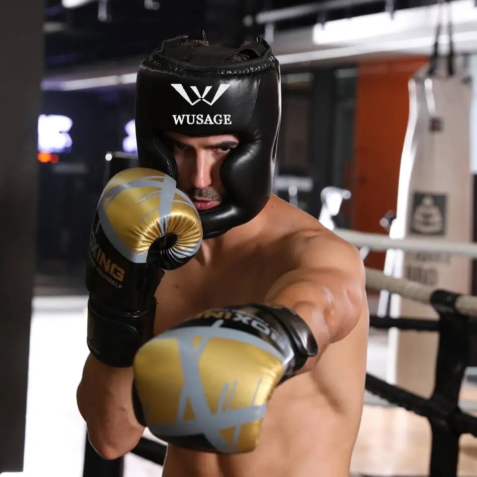 Boxing Helmet Headgear Protective Gear Training Adults Kids Equipment For Sparr image 10