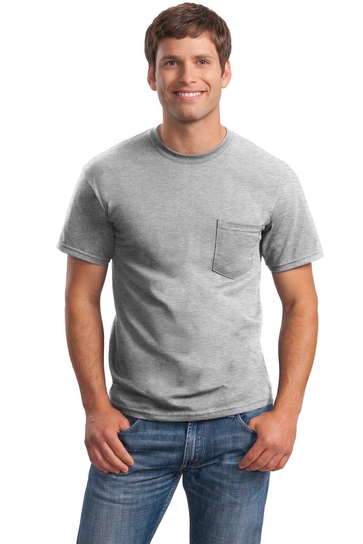 Gildan? - Ultra Cotton? 100% US Cotton T-Shirt with Pocket.  2300