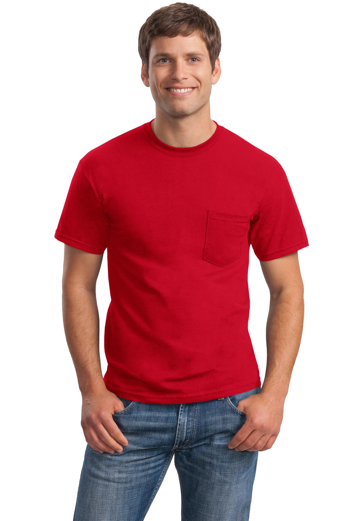 Gildan? - Ultra Cotton? 100% US Cotton T-Shirt with Pocket.  2300