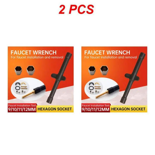 1/2PCS Plumbing Key 9/10/11/12mm Tap Wrench Flume Wrench Sink Faucet Socket Wre image 0