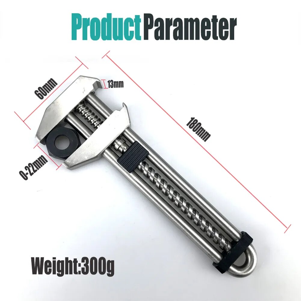 Multifunctional Adjustable Wrench Bottle Opener Portable Universal Spanner Stai image 5