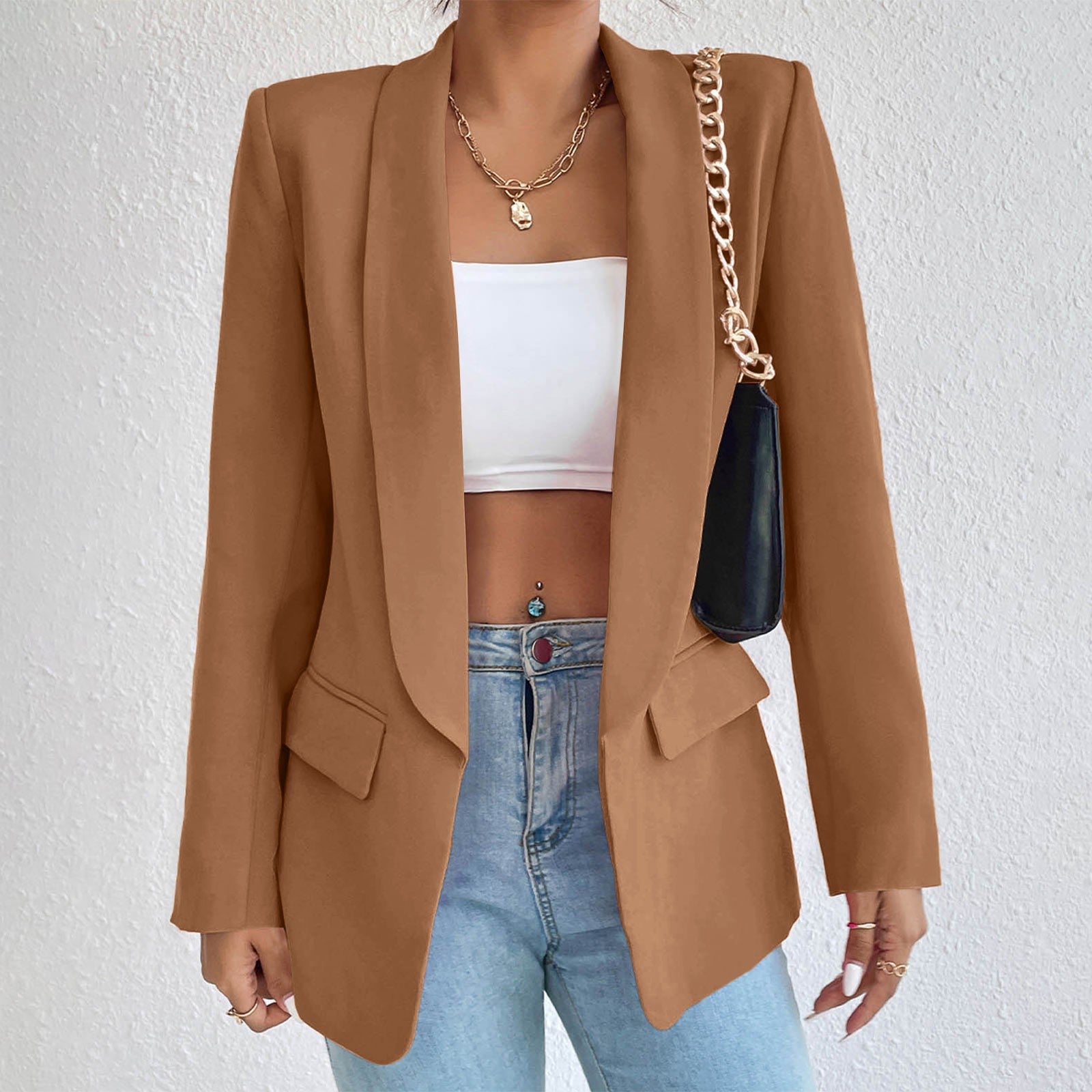 2023 Formal Blazers Lady Office Work Suit Jackets Fashion Oversized Coat Women image 4