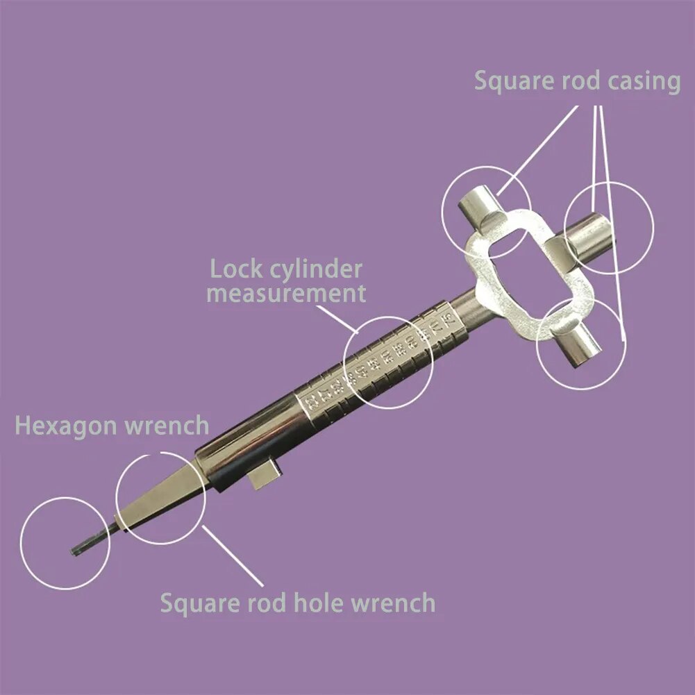 19cm Multi Purpose Cylinder Gauge Cam Turner Spindle Wrench Locksmith Supplies image 3