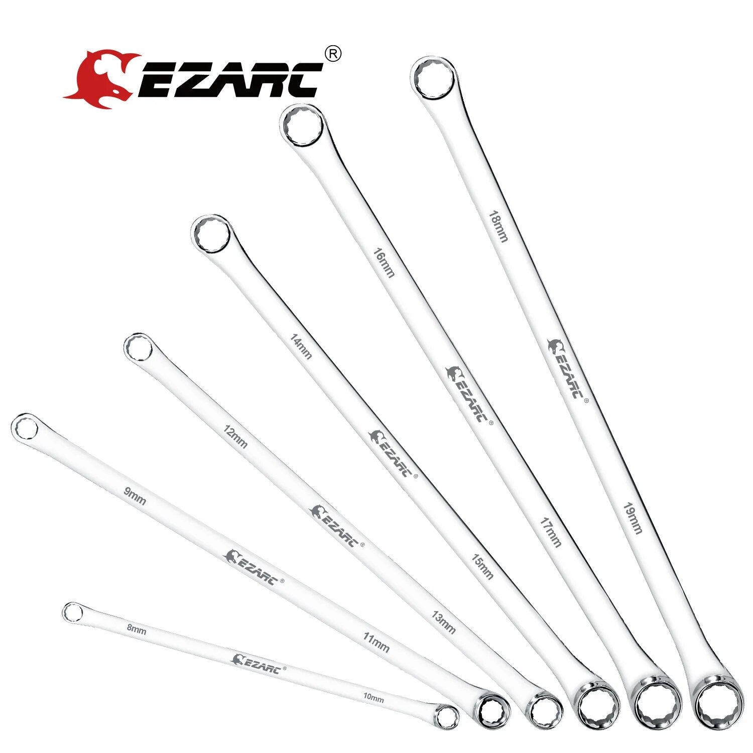 EZARC 6pcs Wrenches Set Extra Long Box End Wrench Set 8mm - 19mm Metric Combina image 0