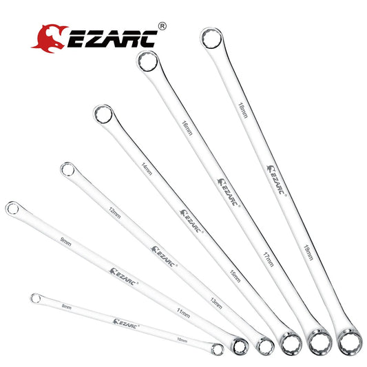 EZARC 6pcs Wrenches Set Extra Long Box End Wrench Set 8mm - 19mm Metric Combina image 0