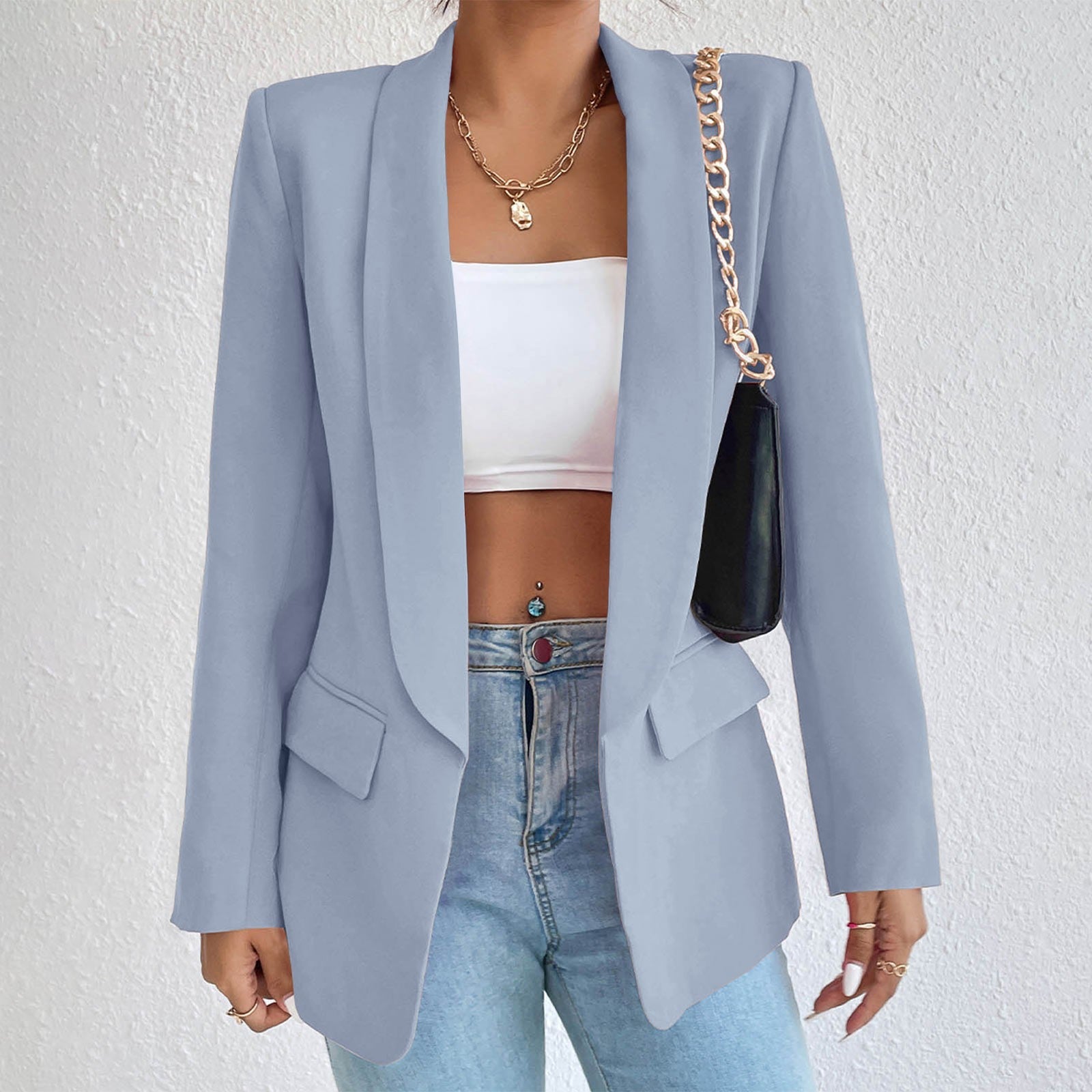 2023 Formal Blazers Lady Office Work Suit Jackets Fashion Oversized Coat Women image 3