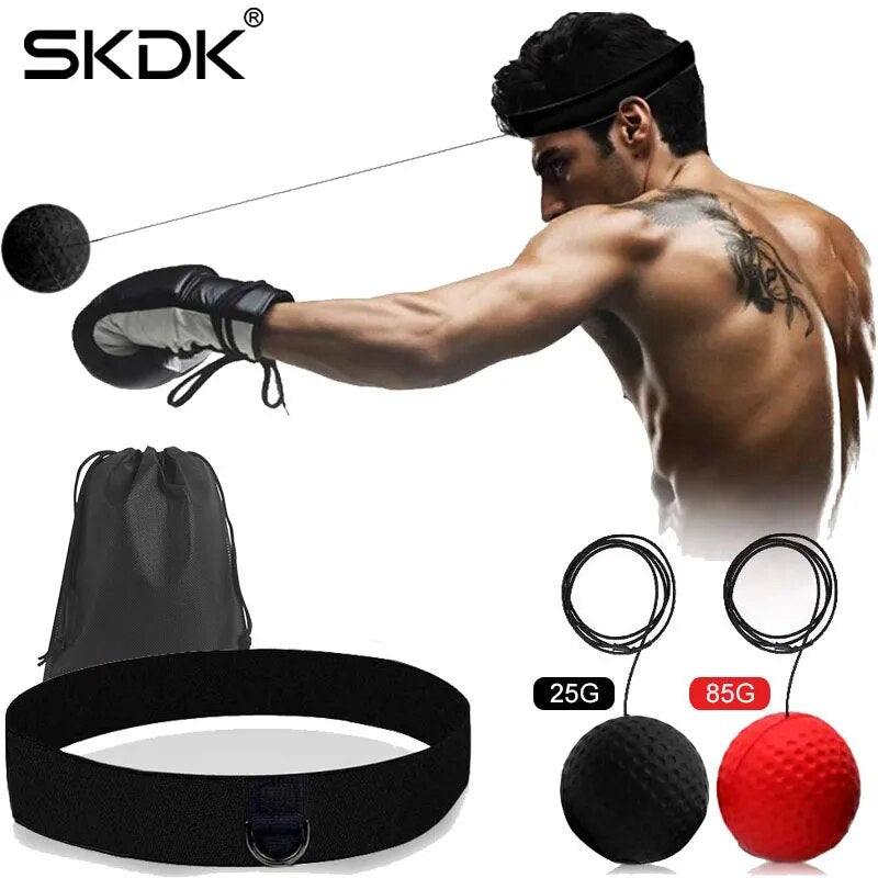 Boxing Reflex Ball Boxing Balls with Headband Punching Speed Fight Skill and Ha image 1