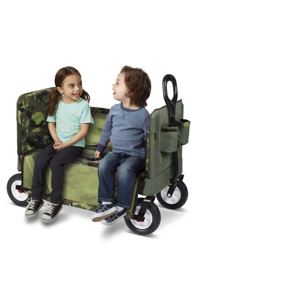 Folding Wagon Camping Supplies 3-in-1 Off-Road EZ Fold Camo Wagon Outdoor Freig image 4