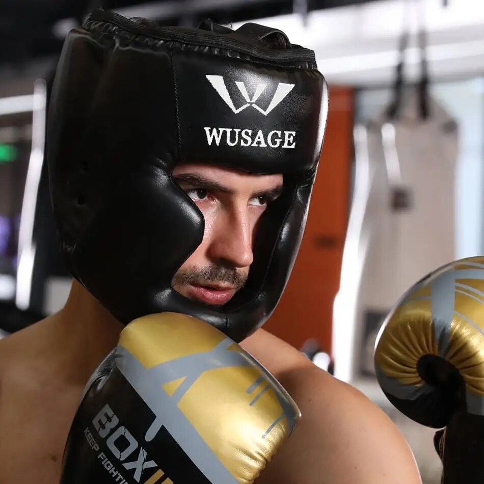 Boxing Helmet Headgear Protective Gear Training Adults Kids Equipment For Sparr image 11