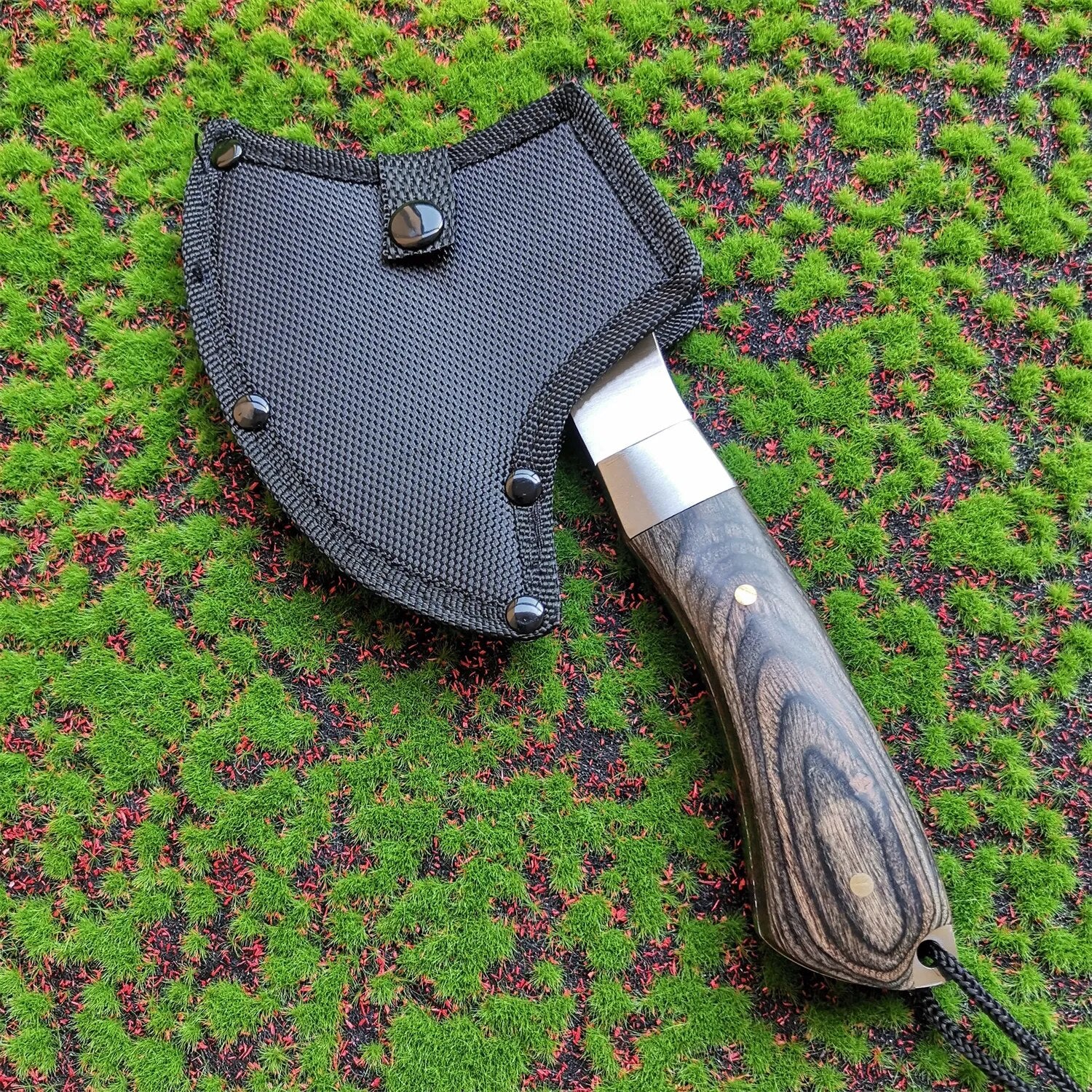 Axe Color Wood Handle Tactical Outdoor Self-defense Axe Multifunction Camping A image 5