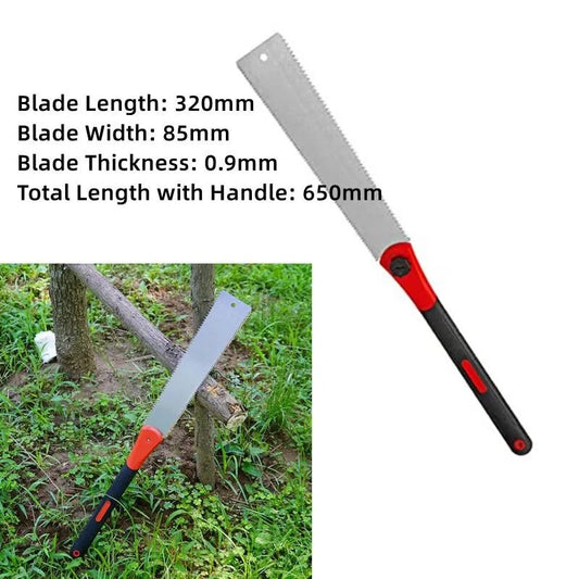 Double Edged Hand Saw 32cm/12.5”  Pull Saw Flexible Flush Cut Saw for Fine and image 0