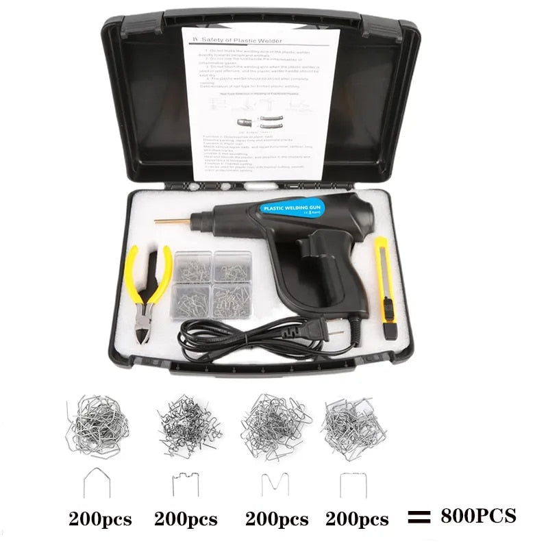 70W Hot Stapler Plastic Welding Machine Car Bodywork Bumper Repair Kit Auto Bod image 1