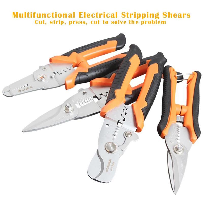 Multifunctional Professional Cable Wires Pliers Set Stripper Crimper Cutter Nee image 4