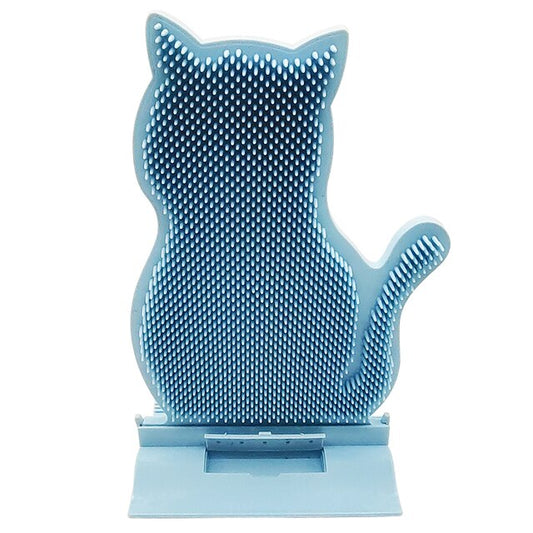 Pet Cat Brush Massage Cat Comb With Catnip Soft Pet Brush For Cats Self Groomer