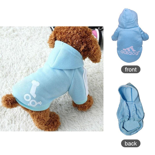 New Pet Dog Clothes Fleece Warm Sweatshirt Jacket Dogs Hoodies Small