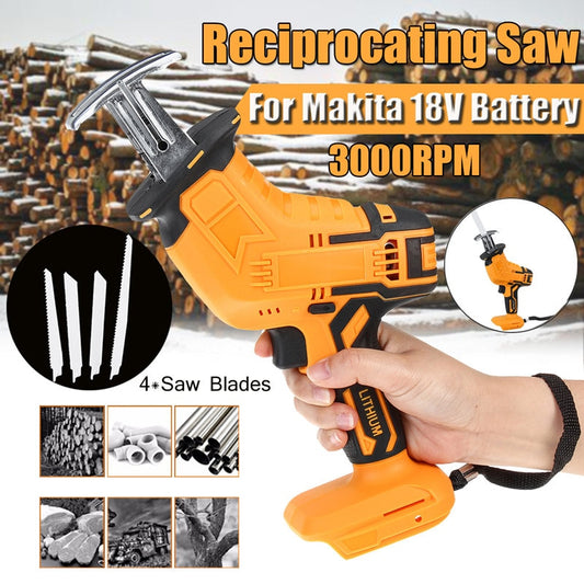 18V Cordless Reciprocating Saw Portable Electric Saw Replacement Metal Wood Cut