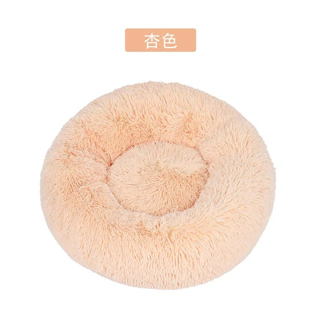 Donut Cat Bed Round Plush Pet Bed for Cats Dogs Pet Deep Sleeping Nest Soft