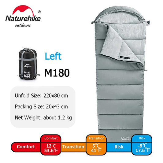 Naturehike Sleeping Bag M180 Lightweight Sleeping Bag M300 Double Camping Sleep