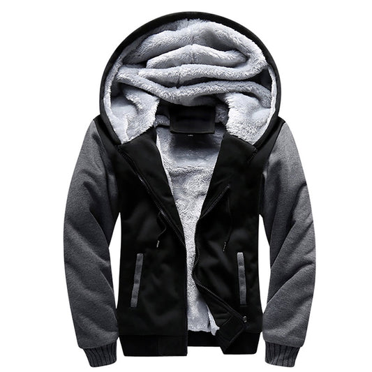 Men's Winter Jacket Thicken Fleece Lining Hooded Jackets Coats Mens Camouflage