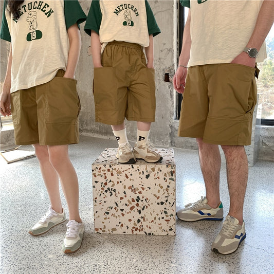 Family Pair Look Dad and Son Boys Matching Shorts Mom Daughter Pants Men's Short