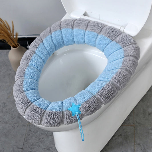 Winter Bathroom Products Toilet Seat Cover Warmer Fleece Thick Soft