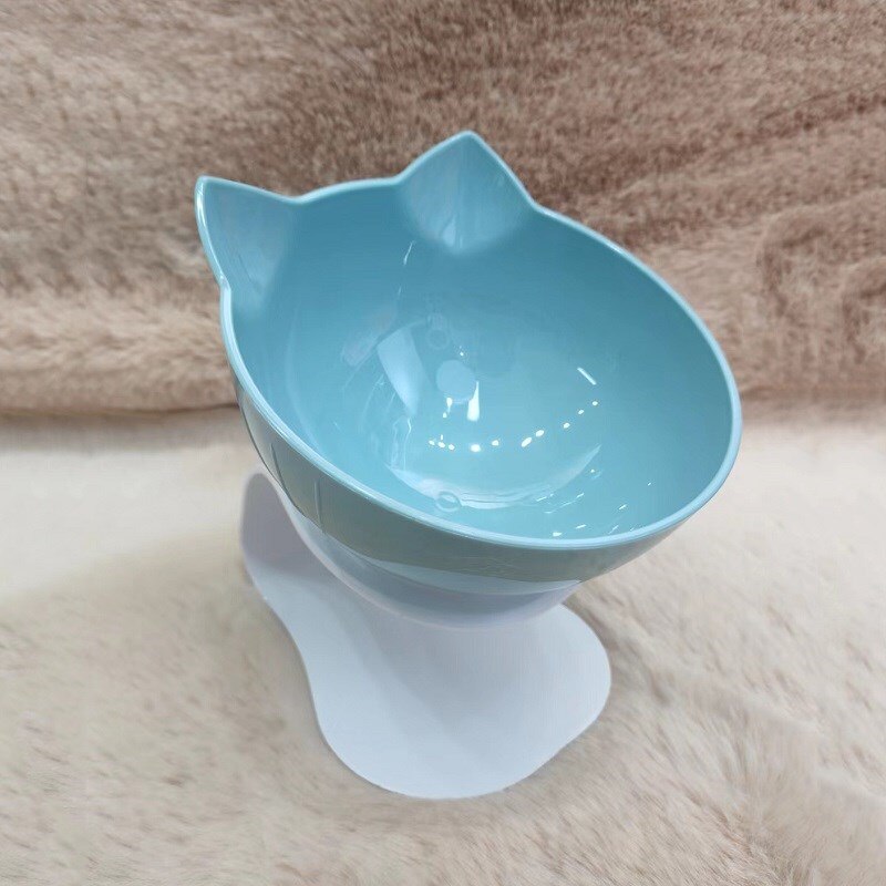 Non-slip Cat Bowl Double Pet Bowls With Raised Stand High Foot Pet Food and