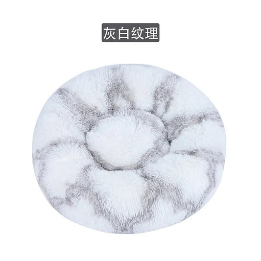 Donut Cat Bed Round Plush Pet Bed for Cats Dogs Pet Deep Sleeping Nest Soft