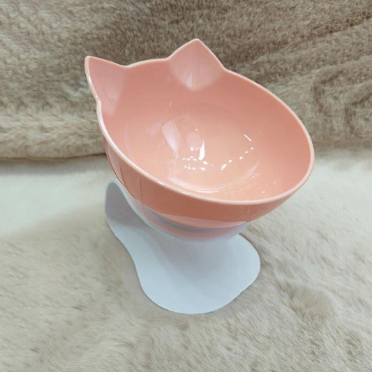 Non-slip Cat Bowl Double Pet Bowls With Raised Stand High Foot Pet Food and