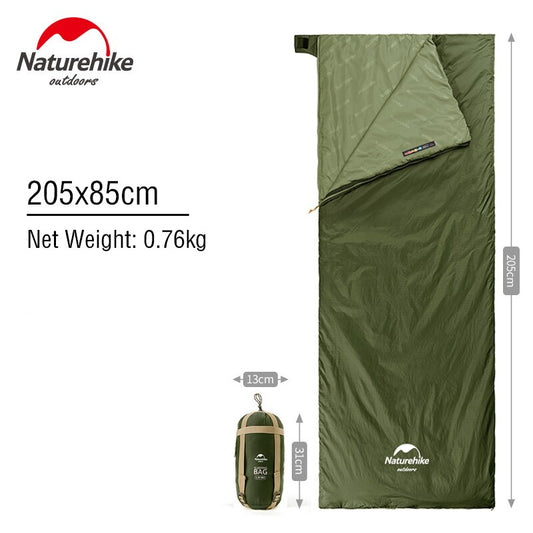 Naturehike Sleeping Bag LW180 Lightweight Cotton Envelope Sleeping Bag Waterpro