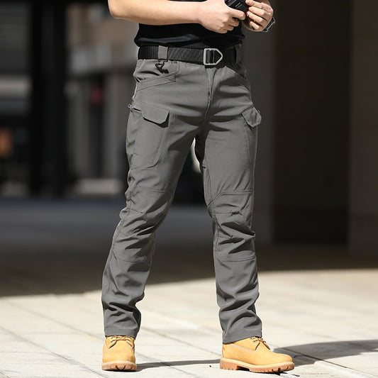 New Mens Tactical Pants Multi Pocket Elastic Military Trousers Male Casual Autum