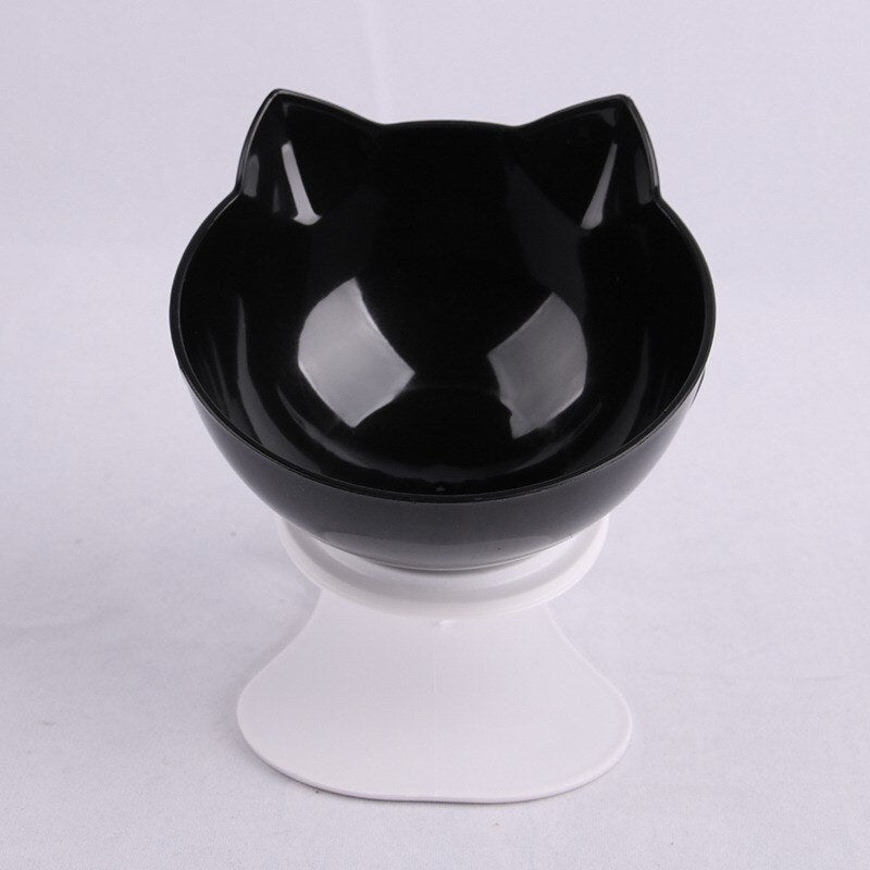 Non-slip Cat Bowl Double Pet Bowls With Raised Stand High Foot Pet Food and