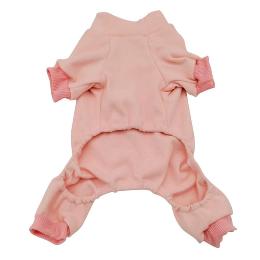 Soft Warm Dog Pajamas Long Sleeves Full Body Covered Pet Pajamas for Small