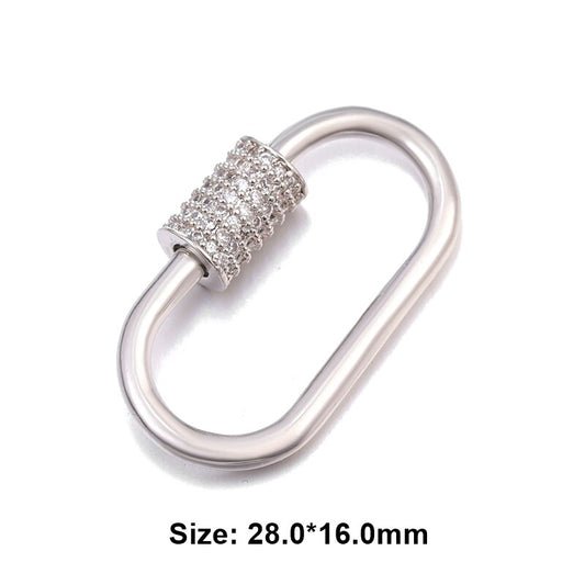 Juya DIY Pendant Carabiner Screw Lock Clasps Supplies For Handmade Women