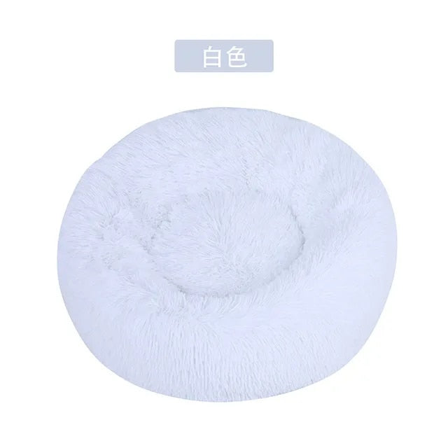 Donut Cat Bed Round Plush Pet Bed for Cats Dogs Pet Deep Sleeping Nest Soft