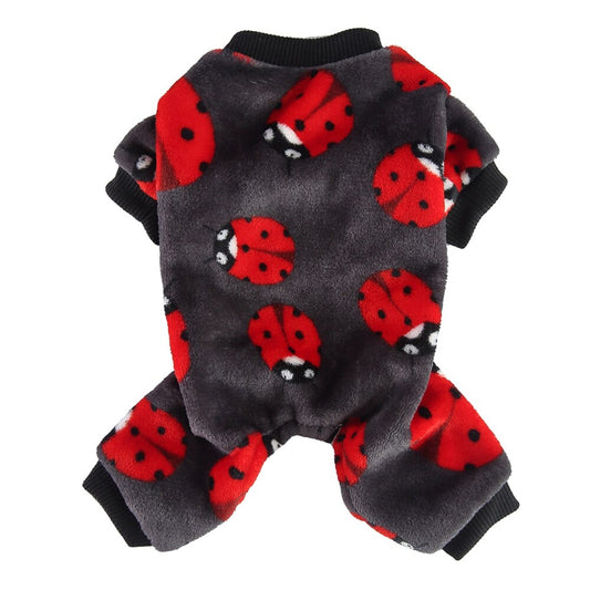 Dog Pajamas Winter Pet Dog Clothes Warm Jumpsuits Coat For Small Dogs