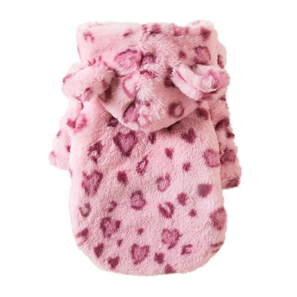 Warm Dog Clothes Hooded Dog Coat Small Puppy Dog Clothing Poodle Shih tzu