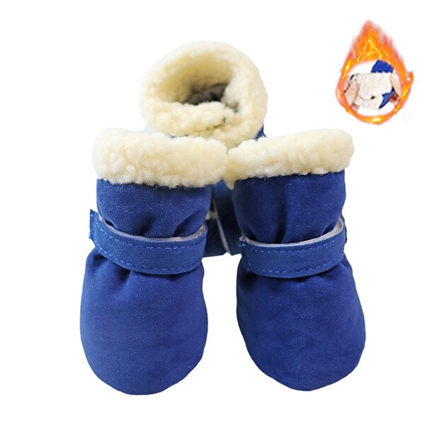 4pcs/set Winter Dog Shoes Anti-slip Pet Snow Boot for Small Large Dogs Cat