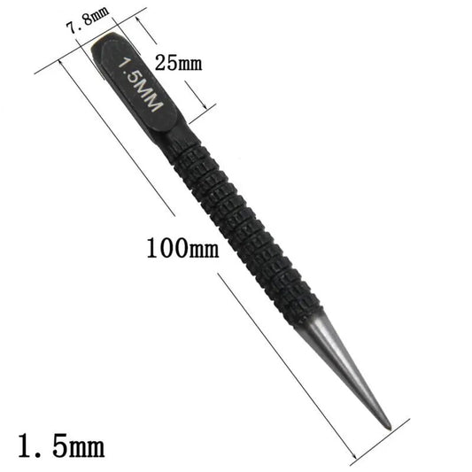 1.5/2/3mm Alloy Steel Center Punch Metal Wood Marking Drilling Tools Non-slip C image 0