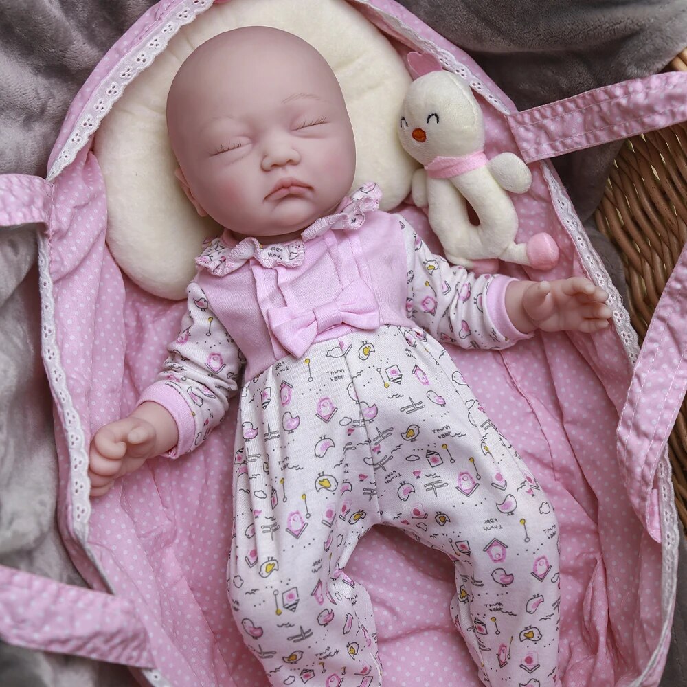 17.7 " Reborn Baby Doll Girl  Realistic Newborn Dolls Christmas Handmade Gifts image 2