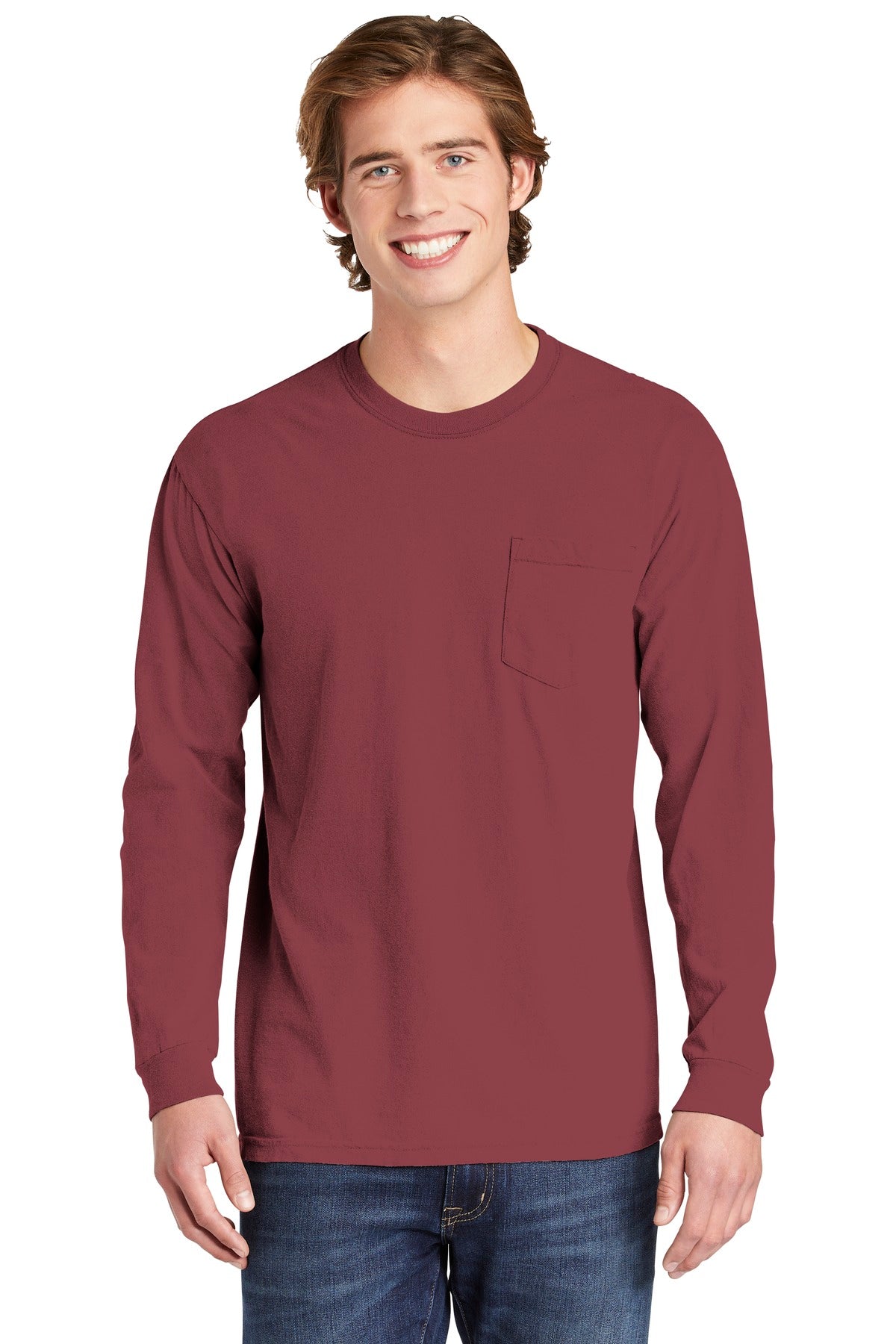 COMFORT COLORS ? Heavyweight Ring Spun Long Sleeve Pocket Tee. 4410