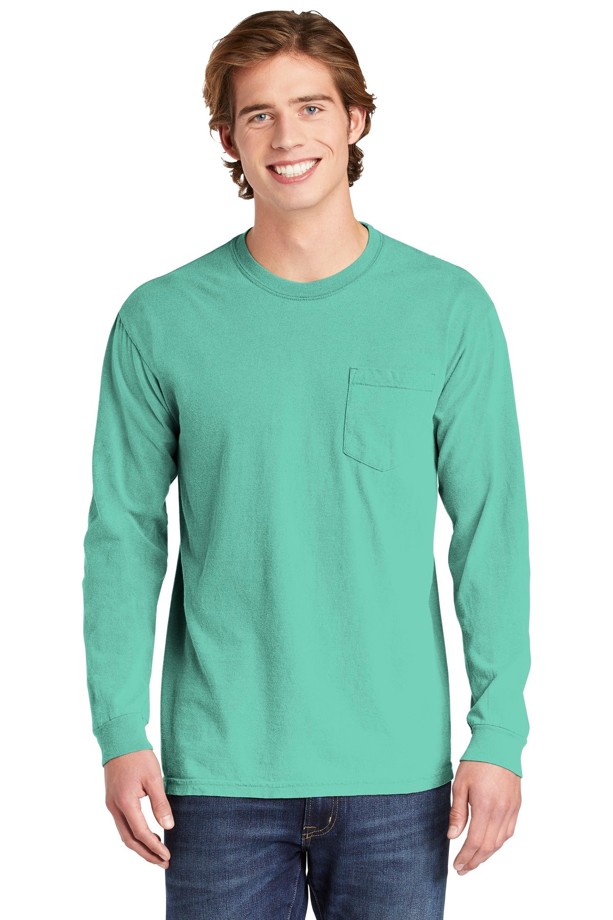 COMFORT COLORS ? Heavyweight Ring Spun Long Sleeve Pocket Tee. 4410