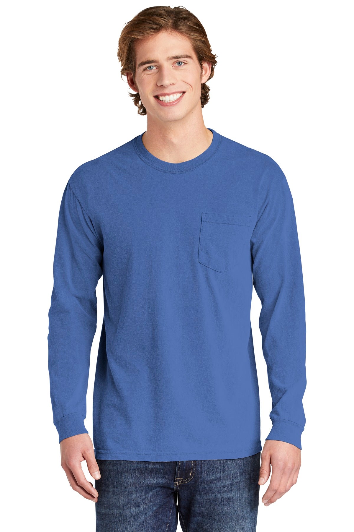 COMFORT COLORS ? Heavyweight Ring Spun Long Sleeve Pocket Tee. 4410