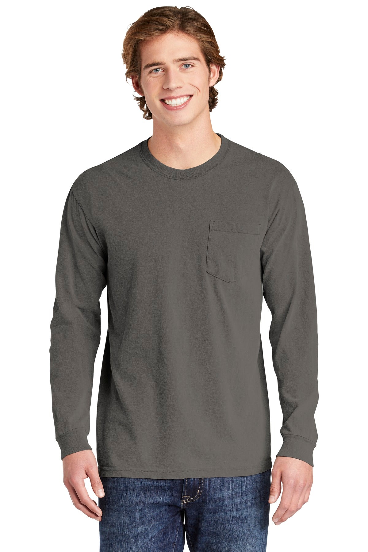 COMFORT COLORS ? Heavyweight Ring Spun Long Sleeve Pocket Tee. 4410