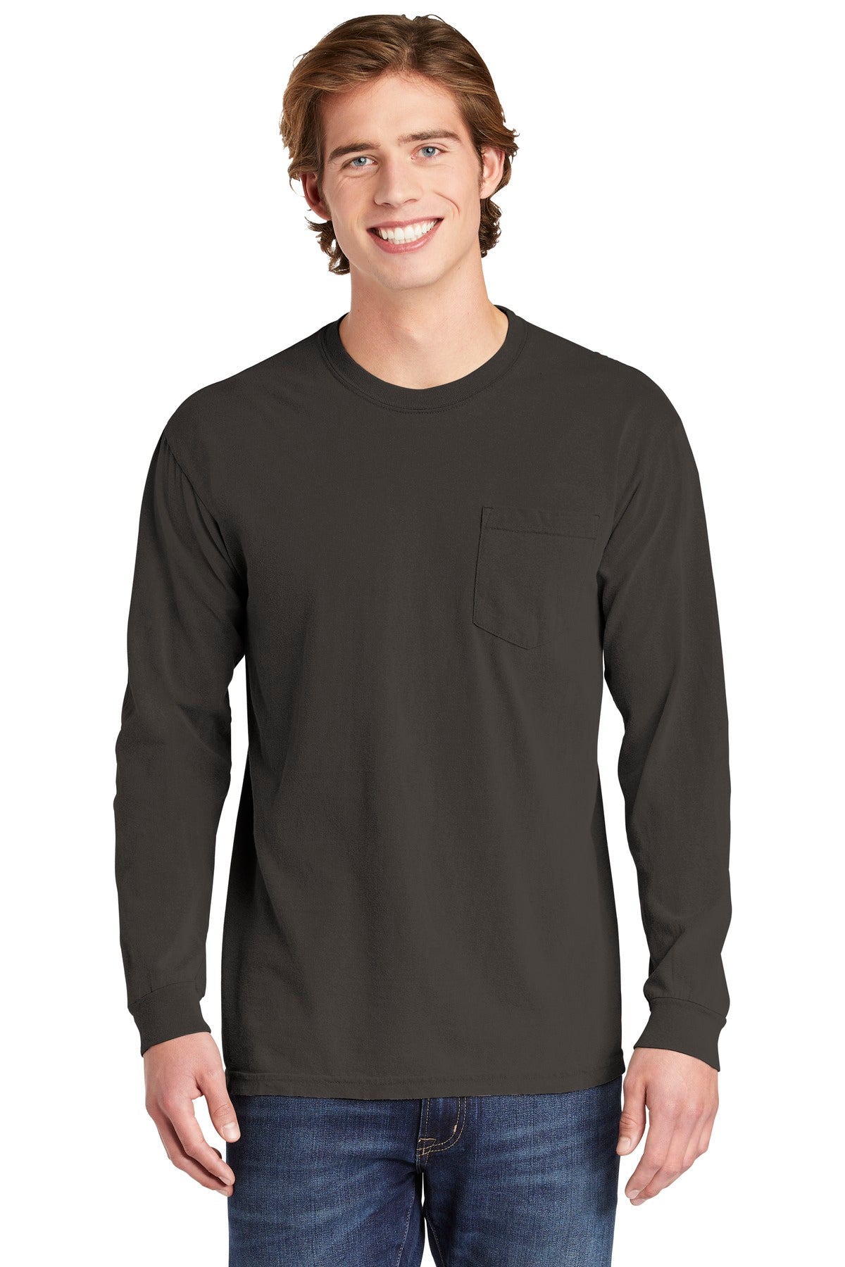 COMFORT COLORS ? Heavyweight Ring Spun Long Sleeve Pocket Tee. 4410