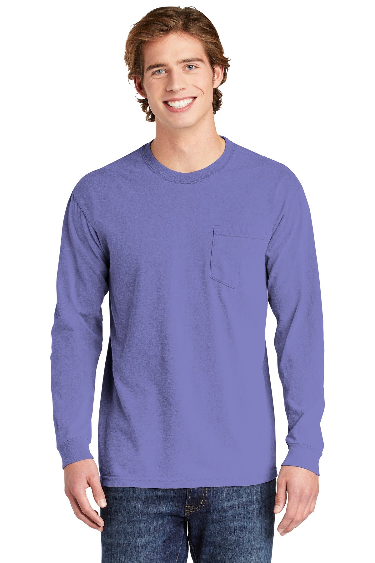 COMFORT COLORS ? Heavyweight Ring Spun Long Sleeve Pocket Tee. 4410