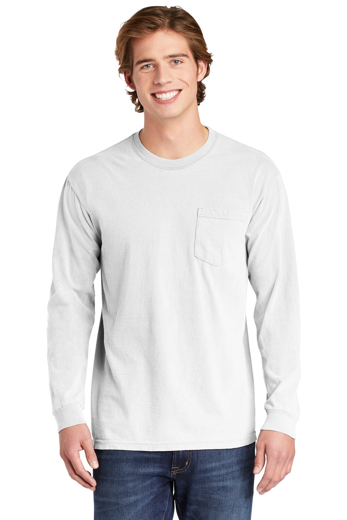 COMFORT COLORS ? Heavyweight Ring Spun Long Sleeve Pocket Tee. 4410