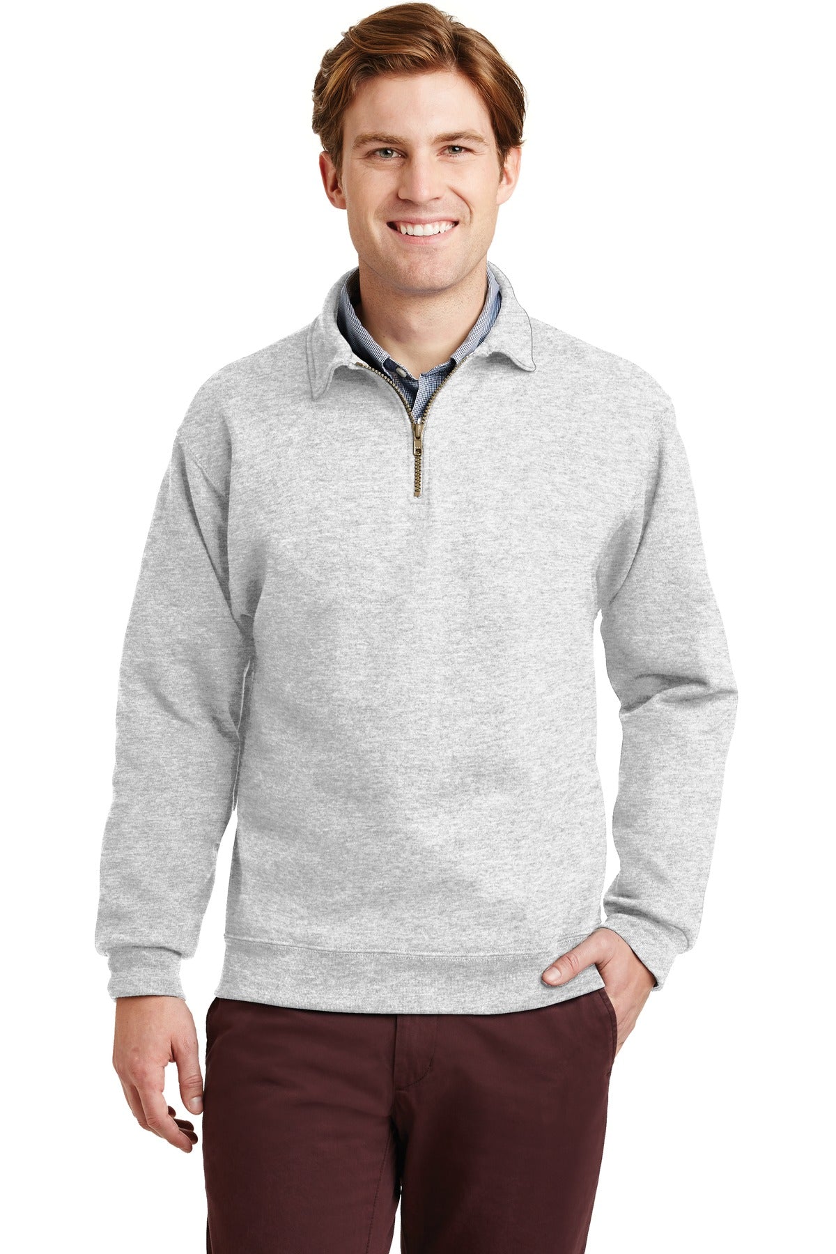 Jerzees? Super Sweats? NuBlend? - 1/4-Zip Sweatshirt with Cadet Collar.  4528M