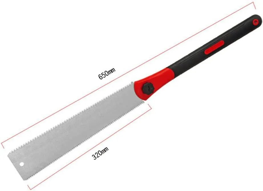 Double Edged Hand Saw 32cm/12.5”  Pull Saw Flexible Flush Cut Saw for Fine and image 2